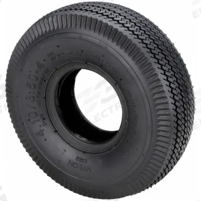 APPROVED VENDOR Replacement Tire: 3 1/2 in Tire Wd, Rubber, Sawtooth, Tubeless Tire - Replacement Tires