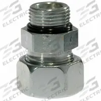 ERMETO Compression Fitting Adapter: 22 mm OD Size, 1 1/16-12UN-2A Thread Size, ORB, Steel (MPN GE22L11/16UNOMDCF). Key specifications — Brand: ERMETO; Series: Ermeto DIN.