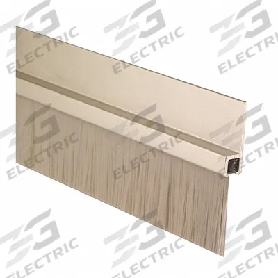 PEMKO Door Sweep: Brush Insert, Aluminum, 36 in Lg, 1/4 in Wd - Door Sweeps