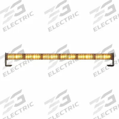 ECCO Warning Light: Combo Warning and Directional Light, Amber/White, 1 13/16 in Overall Wd - Vehicle Perimeter Flashing Warning Lights