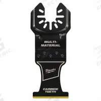 MILWAUKEE Oscillating Tool Blade: 1 3/8 in Blade Wd, 3 9/16 in Overall Lg, Fast Cutting, 10 PK (MPN 49-25-1529). Key specifications — attr1097473: Multi-Material; attr1097476: MILWAUKEE; attr1097456: Fast Cutting.
