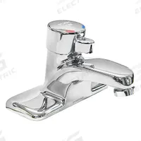 SYMMONS Low Arc Bathroom Faucet: SLC-6000, Centerset, Brass, Chrome Finish, 0.5 gpm Flow Rate, Spray. Key specifications — Brand: SYMMONS; Series: SLC-6000; Includes: Red and Blue Indicators.