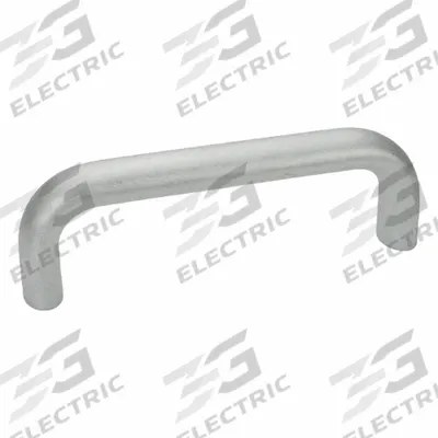 JW WINCO Pull Handle: Threaded Holes, Aluminum, Silver - Load-Rated Standard "U" Pull Handles