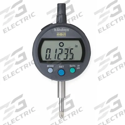 MITUTOYO Digital Indicator: 0 in to 0.5 in /0 mm to 12.7 mm, Inch/Metric - Digital Indicators with Removable Flat Back
