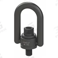 ADB HOIST RINGS Hoist Ring: Pivot/Swivel, Black Oxide-Coated Steel, 1/2"-13, Max. 2,500 lb (MPN 33515). Key specifications — attr994472: ADB HOIST RINGS; attr994492: 1/2"-13; attr998493: Lifting.