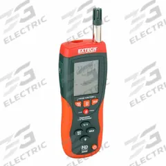 EXTECH Psychrometer with Infrared Thermometer: Onboard, 10 in x 2.9 in x 2 in, 14°F to 140°F (MPN HD500). Key specifications — attr1107597: EXTECH; attr1134764: Not Included.