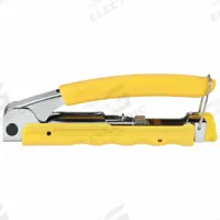 KLEIN TOOLS Dieless Crimper: For BNC/F Connectors/RCA, RG59/RG6/6Q, 5 5/8 in Overall Lg (MPN VDV211-048). Key specifications — attr470438: Compression Crimper; attr470441: RG6/6Q; attr470442: RCA; attr470440: Spring-Loaded; attr424247: KLEIN TOOLS.