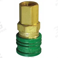 HANSEN Quick Coupler Body: NPTF, 1/8" (MPN GR600). Key specifications — attr1249942: GR600; attr1249951: Female; attr1249952: 1/8 in; attr1249954: NPTF; attr1249956: Sleeve; attr1249944: HANSEN; attr1249945: Green.