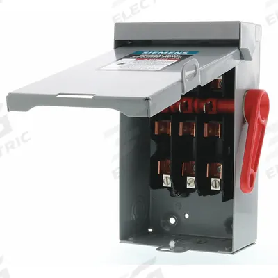 Siemens Safety Switch: Fusible, 30 A, Single Phase, 240V AC, Galvanized Steel - Fusible Safety Switches