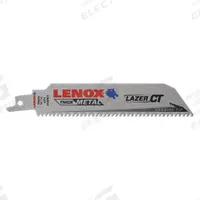 LENOX Reciprocating Saw Blade: 8 Teeth per Inch, 6 in Blade Lg, 0.05 in Blade Thick, Carbide, 5 PK (MPN 2014223). Key specifications — attr1109198: 8; attr1109200: Rigid for Straight Cuts; attr1109201: Straight; attr1109209: LENOX.