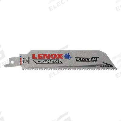 LENOX Reciprocating Saw Blade: 8 Teeth per Inch, 6 in Blade Lg, 0.05 in Blade Thick - Thick-Metal-Cutting Blades