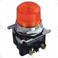 EATON Pilot Light: 30 mm Panel Mounting Size, Amber, LED, 24 V AC/DC Max Volt Rating (Supply) (MPN 10250T197LAP24). Key specifications — Series: 10250T; Brand: EATON; Includes Push-To-Test: No Push-To-Test Included.