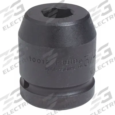 PROTO Impact Socket: 1 in Drive Size, SAE, 2 in Socket Size, 12-Point, Std - 1" Drive Impact Sockets