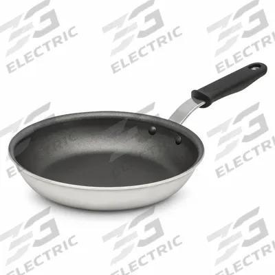 VOLLRATH Fry Pan: Non-Stick, 10 in Top Dia, Aluminum, Black/Silver, Silicone, NSF Certified - Non-Stick Frying Pans