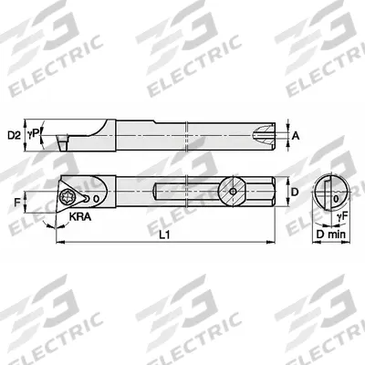 WIDIA Indexable Boring Bar: SSBI62575R (MPN 2822947) - Indexable Boring Bars