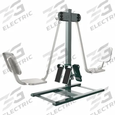 TRIACTIVE USA Leg Press Machine: 60 in Overall Ht, 88 3/4 in Overall Lg, 26 1/4 in Overall Wd (MPN LEGP) - Outdoor Fitness Stations