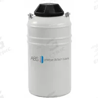 AMERICAN BIOTECH SUPPLY Liquid Dewar: 5 L Capacity, 8 3/4 in Overall Dia, 18 1/4 in Overall Ht (MPN ABS LD 5). Key specifications — Brand: AMERICAN BIOTECH SUPPLY; Material: Aluminum.