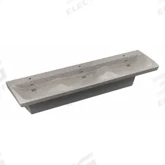 BRADLEY Bathroom Sink System: Express, Gray, Terreon®, 94 in Overall Lg, 30 in Overall Wd (MPN S93-734). Key specifications — Series: Express; Includes: Coal Trap Cover; Color: Gray; Brand: BRADLEY; Sink Type: Bathroom; Material: Terreon®; Sink Material: Polymer Resin.