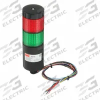 DAYTON Tower Light Assembly: 2 Tier, Green/Red, No Sounder Tier, 6 11/16 in Overall Ht, 26ZT40. Key specifications — Manufacturer Part Number: 26ZT40; Brand: DAYTON; Operating Voltage: 90 to 240V AC; Light Tier Color: Green.