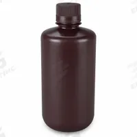 GLOBE SCIENTIFIC Storage Bottle: HDPE, 33.81 fl oz, 1 L, Amber, 38 mm Screw Closure Size, Unlined (MPN 7561000AMBKS). Key specifications — Body Color: Amber; Closure Attached: Packaged Separately; Brand: GLOBE SCIENTIFIC; Pre-Cleaned: None; Closure Included: Yes.