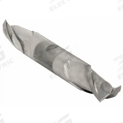 CLEVELAND Square End Mill: High Speed Steel, TiCN Coated, Double End, 2 Flute - Double-End High-Speed Steel Square End Mills