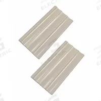 MIRREDGE Contemporary Seam Plates: 1 1/2 in Overall Ht, 3 in Overall Wd, 1/4 in Overall Dp, 2 PK (MPN 88512). Key specifications — Brand: MIRREDGE; Corner Shape: Square; Finish: Dove White; Color: White; Material: Plastic; Lighted: No.