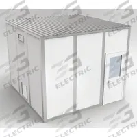 PORTA-FAB Modular Cleanroom: 12 ft x 12 ft x 10 ft, 144 sq ft Int Area, STC 31 (MPN 8CR1212). Key specifications — Brand: PORTA-FAB; Sound Transmission Coefficient: STC 31; Wall Material: Steel; Assembled: Unassembled.