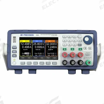 B&K PRECISION Triple Output DC Power Supply: 8 A Current Output 1 - Max - Bench Triple Output DC Power Supplies