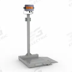 B-TEK Drum Scale: 2,500 lb Wt Capacity - Imperial, 0.5 lb Readability, Drum Scale, 24 in x 24 in (MPN BT-2424-2.5K-DS-I-2). Key specifications — Weighing Units: kg; Platform Material: Stainless Steel; Connection Ports: RS-237; Brand: B-TEK; Readability: 0.5 lb.