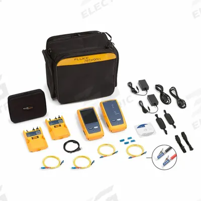 FLUKE NETWORKS Optical Loss Test Set: CertiFiber Pro, Single-Mode, 1310nm, 1550nm - Optical Power Meters & Kits for Loss Testing