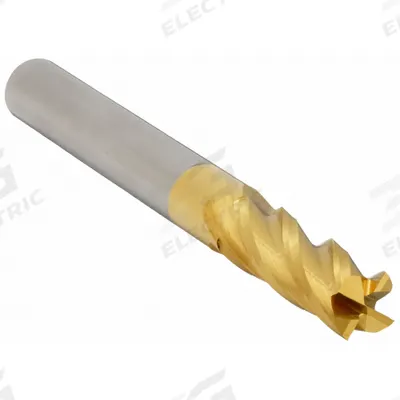 APPROVED VENDOR Square End Mill: Carbide, TiN Coated, 4 Flute, 12 mm Mill Dia, 25 mm LOC - General Purpose Carbide Square End Mills