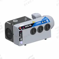 RIETSCHLE THOMAS Vacuum Pump: 3 hp, 3 Phase, 208-230/460V AC, 49.4 cfm Free Air Displacement, VC-75. Key specifications — attr51477: VC-75; attr51480: RIETSCHLE THOMAS; attr51504: NPT; attr51550: 208-230/460V AC; attr51554: FBSP; attr51559: 3.