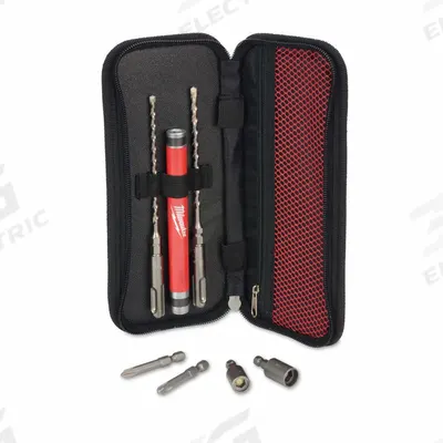 MILWAUKEE Installation Bit and Sleeve: 3/16 in_5/32 in Drill Bit Size, 7 in Overall Lg - SDS-Plus Concrete Screw-Installation Bits & Sleeves