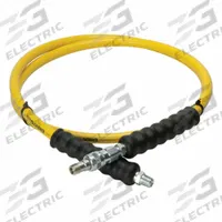 Hydraulic Hose: 1/4 in ID, NPTF x A630, 6 ft Lg, 1/4 in x 1/4 in Fitting Size, Thermoplastic (MPN HB7206QB). Key specifications — Hose Tube Material: Thermoplastic; Fitting Type: NPTF x A630; Manufacturer Part Number: HB7206QB; Brand: ENERPAC.