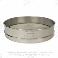 ADVANTECH Standard Stainless Steel Cloth Test Sieve: Stainless Steel, 12 in Outside Dia, 3 in Ht (MPN 635SS12I). Key specifications — Screen Material: Stainless Steel; Brand: ADVANTECH; Frame Material: Stainless Steel; Standards: ASTM E11; US Standard Screen Size: #635.