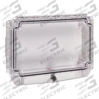 SAFETY TECHNOLOGY INTERNATIONAL Universal Stopper Cover: Polycarbonate, 4 3/4 in Overall Dp (MPN STI-7730). Key specifications — Manufacturer Part Number: STI-7730; Brand: SAFETY TECHNOLOGY INTERNATIONAL; Color: Clear; For Location: Outdoor; For Use With: Dual Action Pull Stations; Includes: Mounting Hardware; Mounting Location: Wall Mount; Mounting Style: Surface Mount.