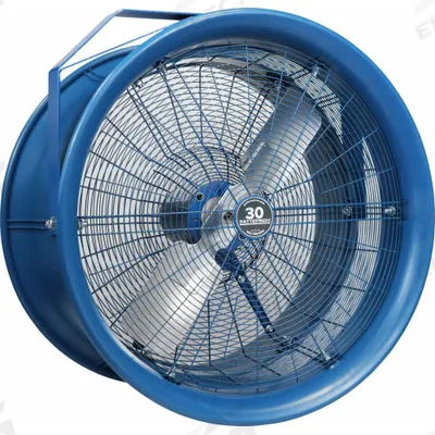 PATTERSON Fan Head: 30 in Blade Dia, 1 Speeds, 115/208 to 230V AC, 1 hp Motor - High-Velocity Industrial Fan Heads