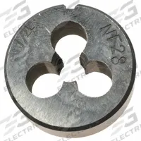 WESTWARD Alloy Steel Die, 1/4-28 UNF: CCT1060-26, Die