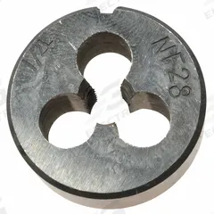 WESTWARD Alloy Steel Die, 1/4-28 UNF: CCT1060-26, Die
