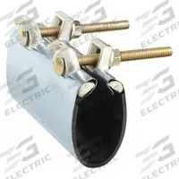 APPROVED VENDOR Repair Clamp: For 3/4 in Pipe, 6 in Overall Lg, 304 Stainless Steel (MPN 24T955). Key specifications — Brand: APPROVED VENDOR; Bolt Material: Steel; Maximum Operating Pressure: 150 psi; Maximum Vacuum Pressure: 150; Gasket Material: Nitrile Rubber.