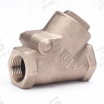 MILWAUKEE VALVE Swing Y Check Valve: Swing, Y-Style Valve Body, 1 1/4 in Pipe Size, FNPT x FNPT - Bronze Y Swing Check Valves