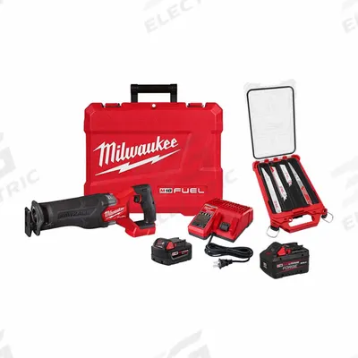 MILWAUKEE Reciprocating Saw Kit: 2 Batteries, 1 Charger, Reciprocating Saw and Blade Kit - Milwaukee Cordless Reciprocating Saws