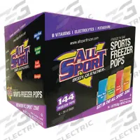 ALL SPORT Freezer Pop: Blue Raspberry/Fruit Punch/Lemon-Lime/Orange, Full-Sugar, 144 PK (MPN 10121804). Key specifications — attr1091265: Blue Raspberry/Fruit Punch/Lemon-Lime/Orange; attr1091259: ALL SPORT.