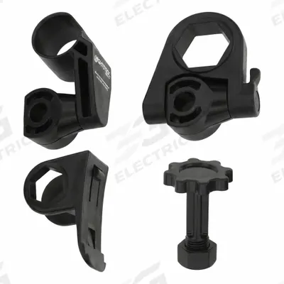 NIGHTSTICK Flashlight Mount: Glass-Filled Nylon Polymer, Black - Helmet & Head Mounts
