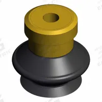 SMC Vacuum Pad: w/o Adapter, 13 mm Pad Dia, Conductive Silicone, 50-70, Black, 18.5 mm Pad Ht (MPN ZP13BGS). Key specifications — attr1019168: 50-70; attr1019165: ZP13BGS; attr1019167: SMC; attr1019180: Black.