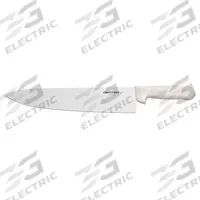 DEXTER RUSSELL Cooks Knife: Straight, 17 in Overall Lg, Steel Blade, Plastic Handle, White Handle (MPN 12473). Key specifications — Sub-brand: Sani-Safe; Brand: DEXTER RUSSELL; Blade Material: Steel; Blade Type: Straight; Edge Style: Honed Edge; Handle Color: White; Handle Material: Plastic; Knife Type: Chef's Knife.