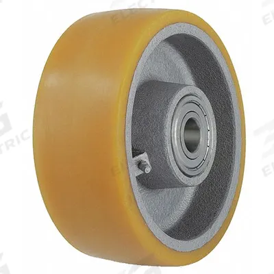 APPROVED VENDOR Caster Wheel: 7 7/8 in Wheel Dia., 3 1/8 in Wheel Wd, Polyurethane, Iron - Polyurethane Tread on Iron Core Wheels