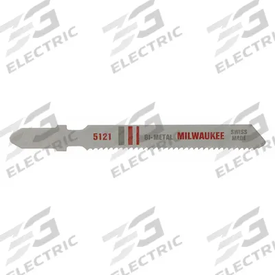 MILWAUKEE Jigsaw Blade: 14, 3 in Blade Lg, Bi-Metal, Bi-Metal, T Shank, Medium Metal - Metal-Cutting Blades