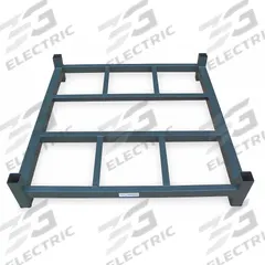 APPROVED VENDOR Stack Rack Base: 42 in x 60 in x 7 in, Open Decking, 4,000 lb Load Capacity, Steel (MPN BB4-4260H). Key specifications — Material: Steel; Brand: APPROVED VENDOR; Decking Style: Open; Color: Gray; Finish: Powder Coated.