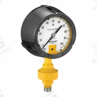 ASHCROFT Gauge/seal assembly: 0 psi to 200 psi, 200 psi Primary Scale Pressure Measurement - Max (MPN 45ALD1P1PP04S200#). Key specifications — Accuracy: ±1.00%; Brand: ASHCROFT; Case Material: Phenolic; Mounting Type: Stem-Mount; Sensor Material: Monel; Socket Material: Monel; Case Liquid: Silicone.